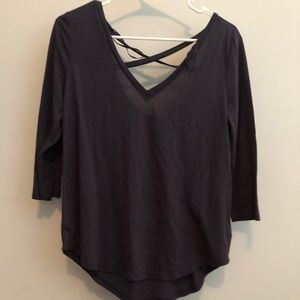 American eagle quarter sleeve shirt